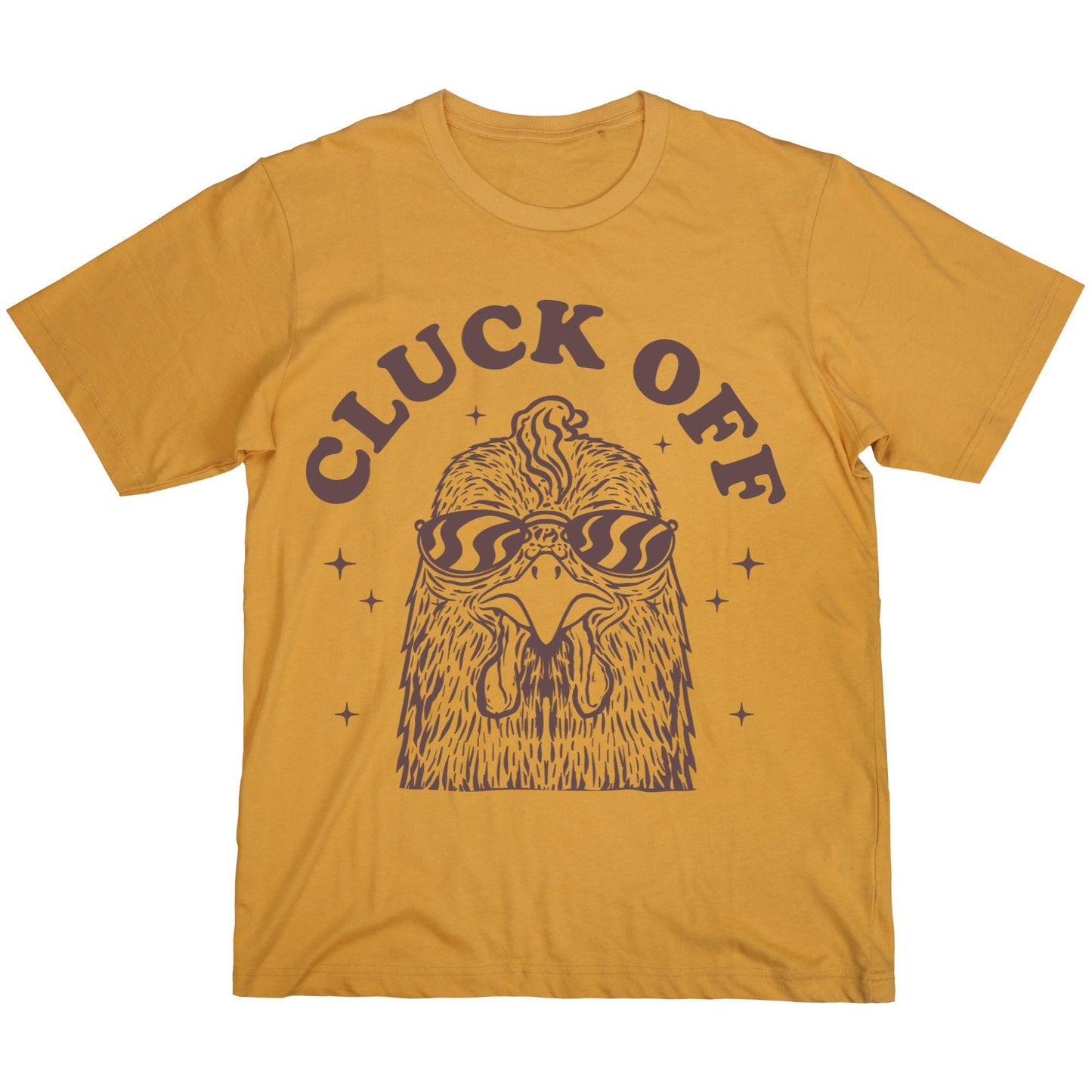 Cluck Off Chicken T-Shirt – Funny Sarcastic Farm Tee, Retro Style, 100% Cotton Shirt for Animal Lovers
