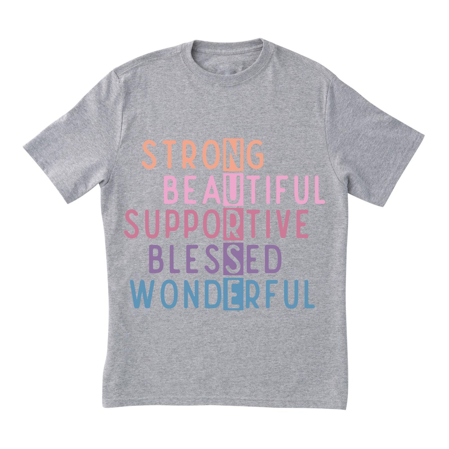 NURSE Acronym T-Shirt – Strong, Supportive, Beautiful Nurse Shirt, 100% Cotton Gift for Nurses