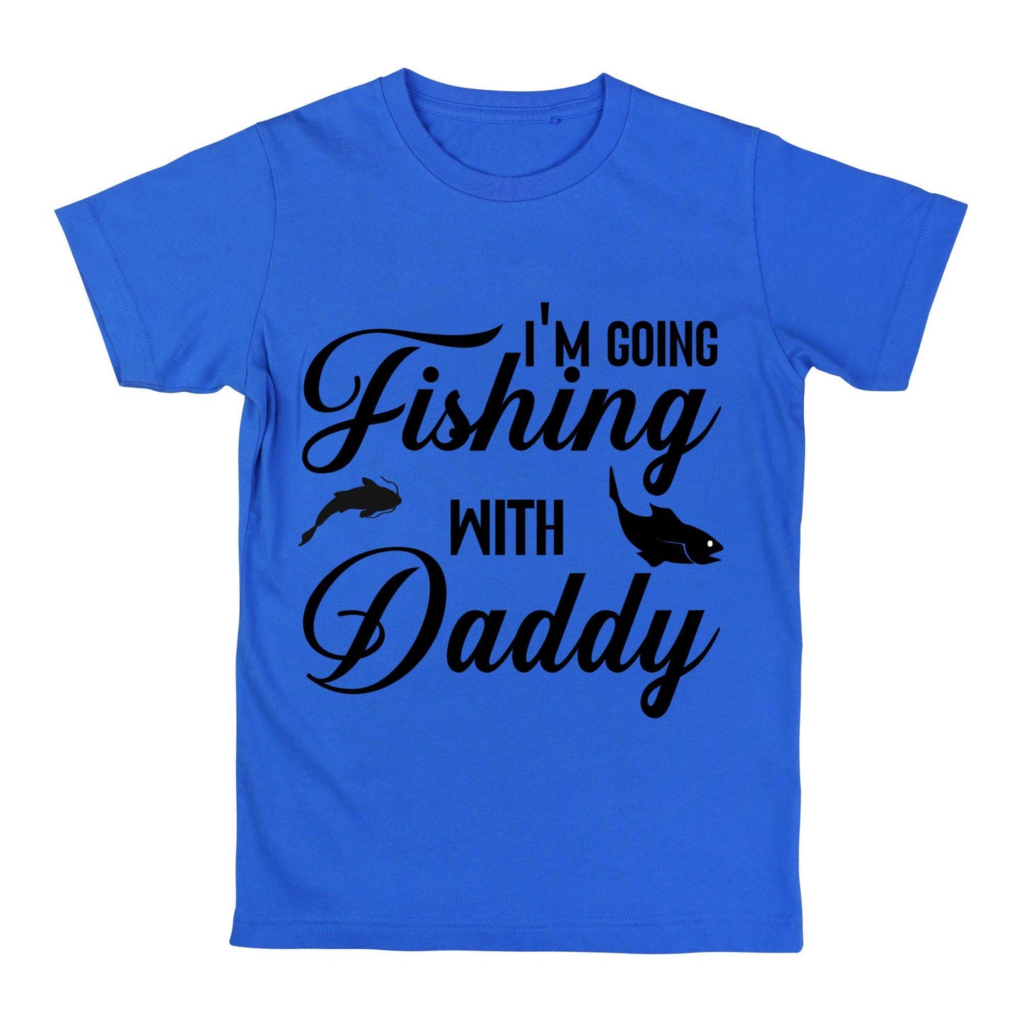 Iโm Going Fishing with Daddy T-Shirt โ Cute Kid Fishing Tee, Father and Son Matching Shirt, 100% Cotton