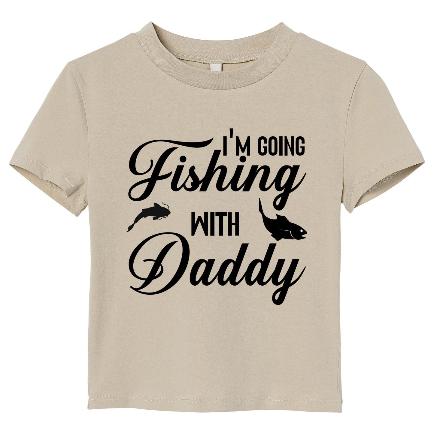 Iโm Going Fishing with Daddy T-Shirt โ Cute Kid Fishing Tee, Father and Son Matching Shirt, 100% Cotton