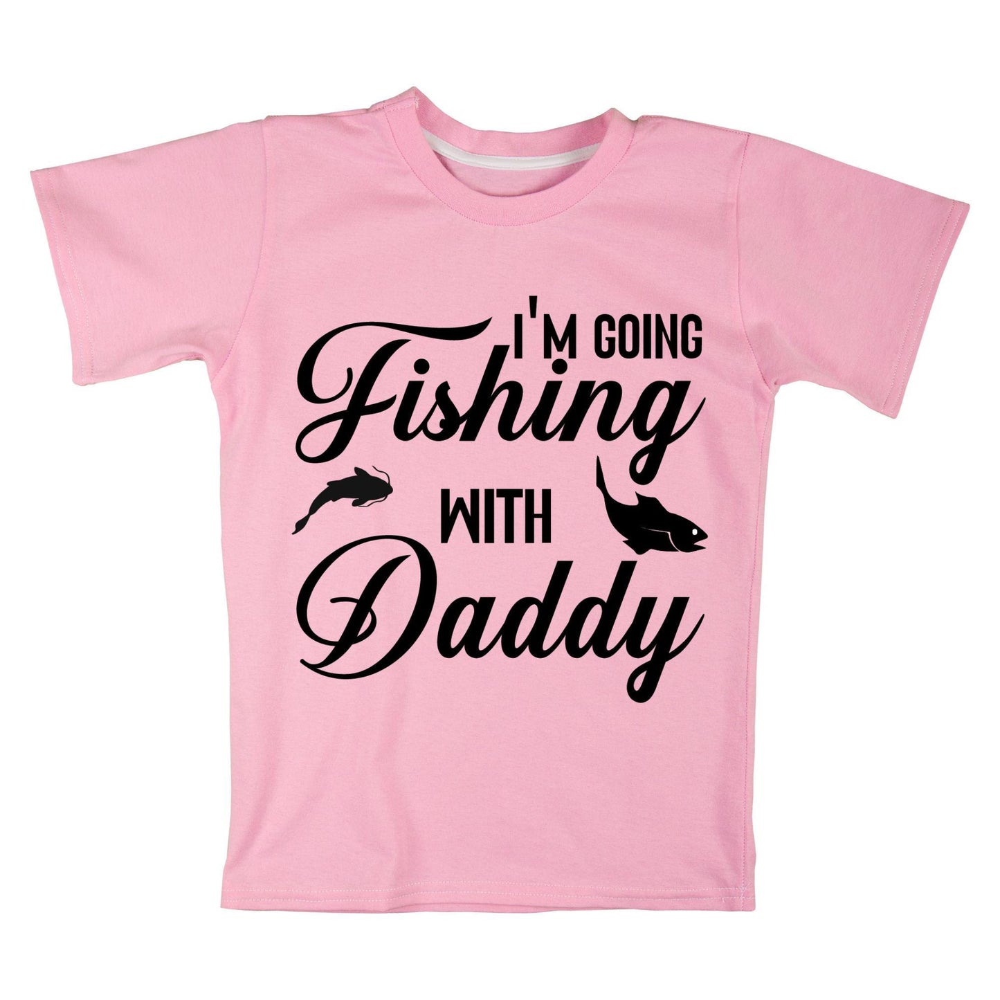 Iโm Going Fishing with Daddy T-Shirt โ Cute Kid Fishing Tee, Father and Son Matching Shirt, 100% Cotton