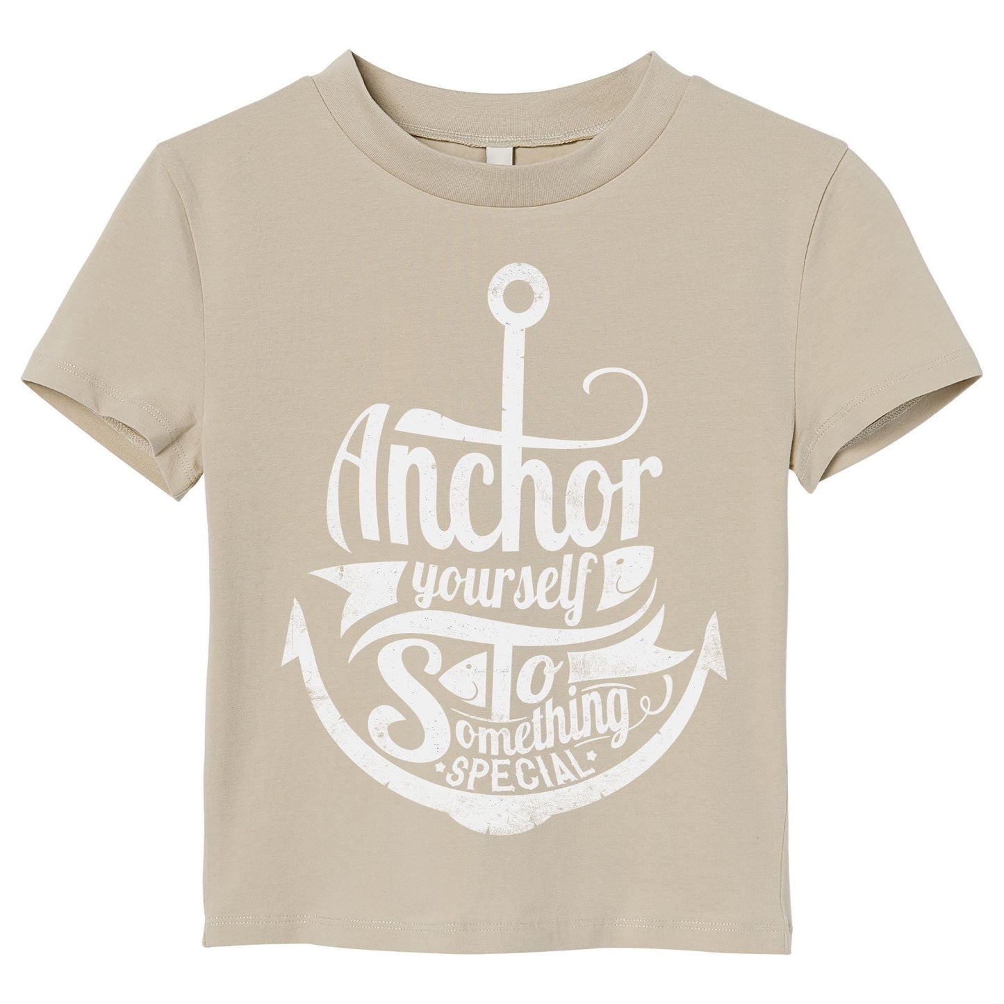 Anchor Yourself to Something Special T-Shirt – Nautical Motivational Shirt, Red Graphic Tee for Positivity & Inspiration, DTF on 100% Cotton
