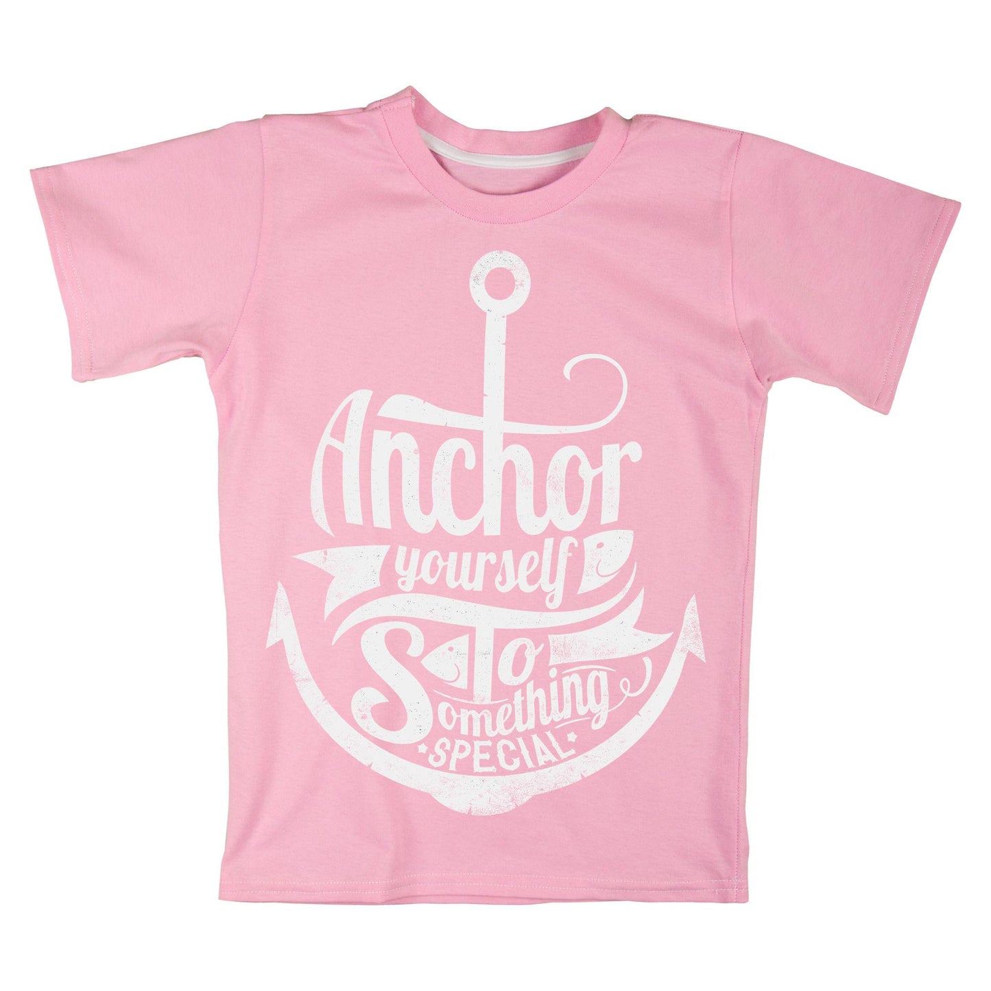 Anchor Yourself to Something Special T-Shirt – Nautical Motivational Shirt, Red Graphic Tee for Positivity & Inspiration, DTF on 100% Cotton