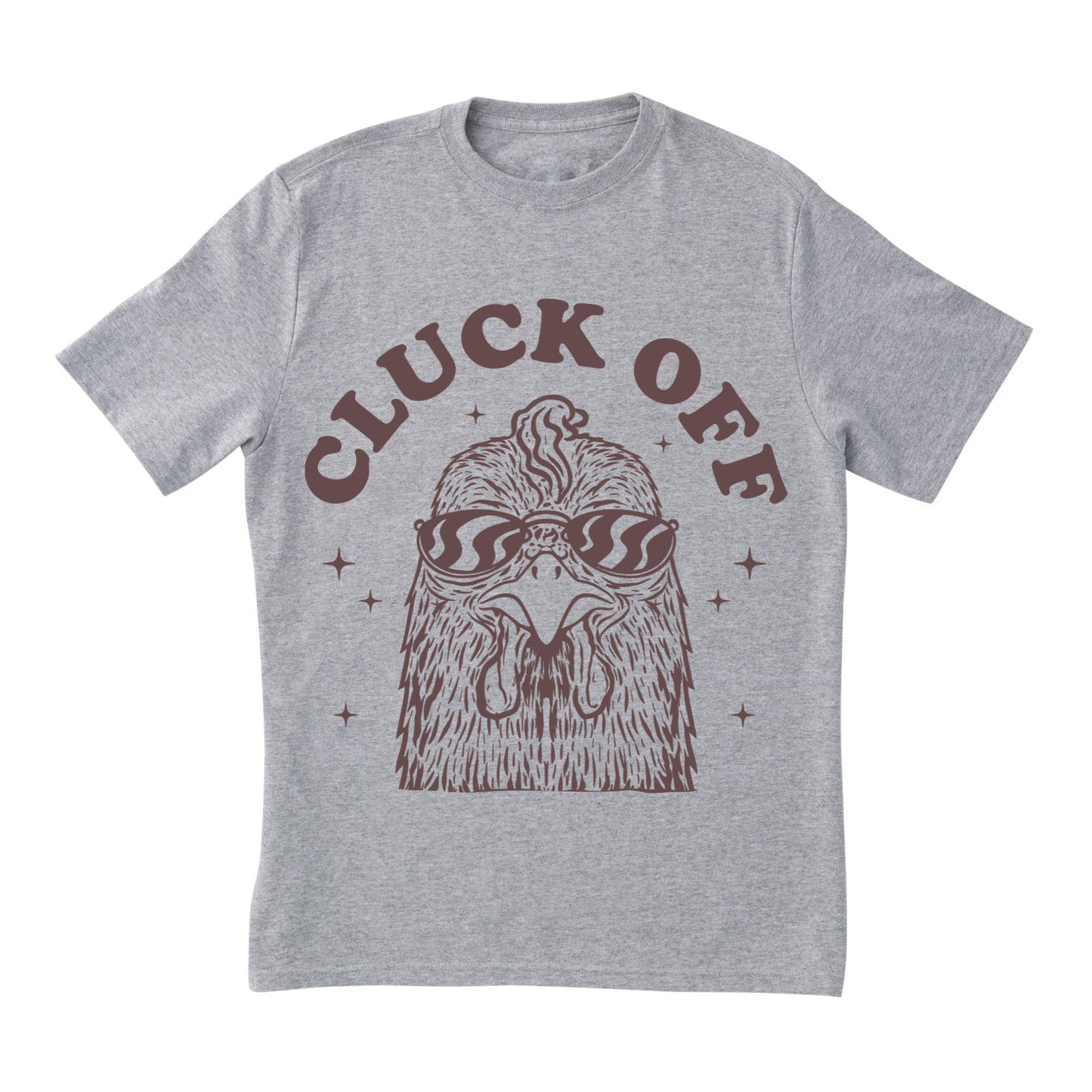 Cluck Off Chicken T-Shirt – Funny Sarcastic Farm Tee, Retro Style, 100% Cotton Shirt for Animal Lovers