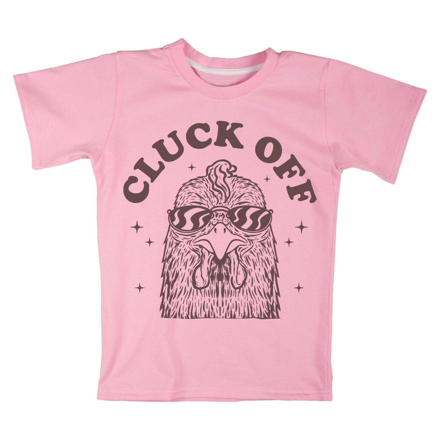 Cluck Off Chicken T-Shirt – Funny Sarcastic Farm Tee, Retro Style, 100% Cotton Shirt for Animal Lovers