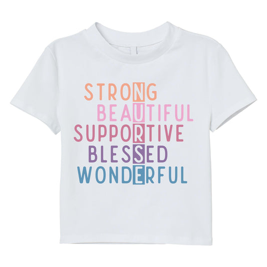 NURSE Acronym T-Shirt – Strong, Supportive, Beautiful Nurse Shirt, 100% Cotton Gift for Nurses