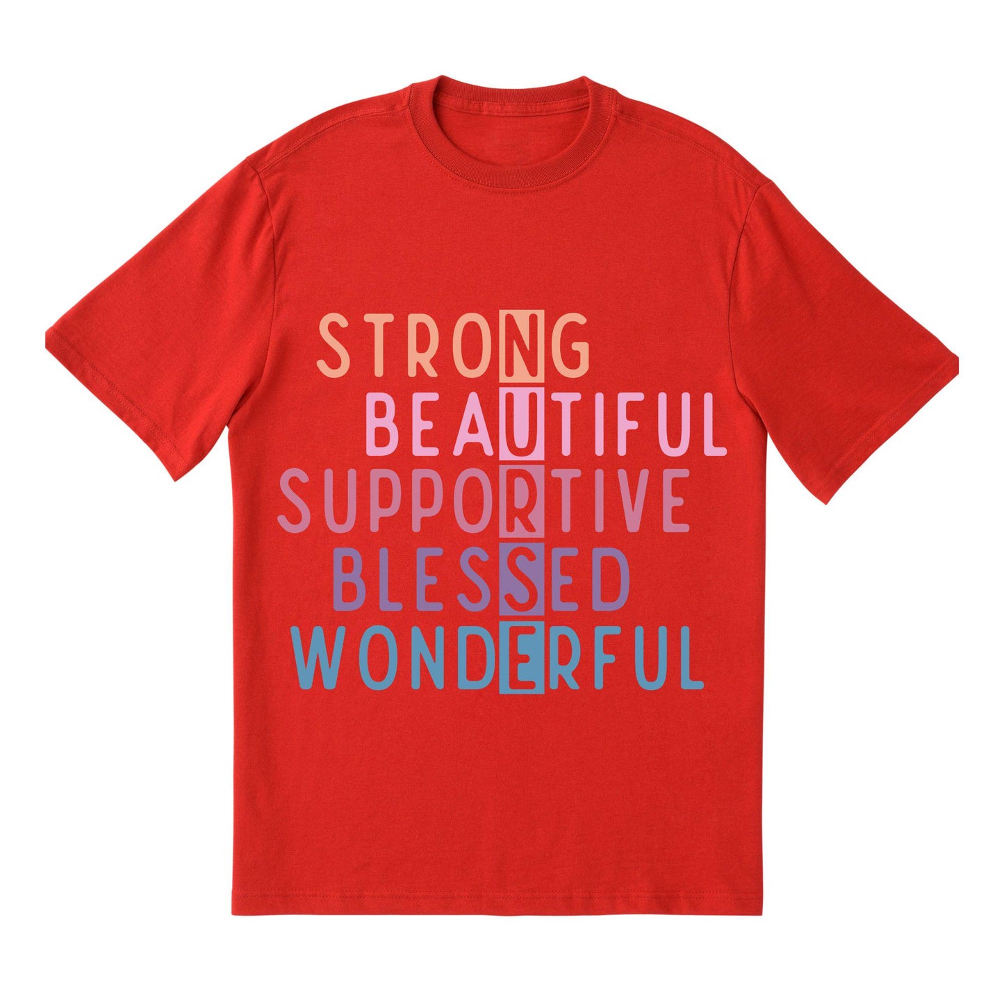 NURSE Acronym T-Shirt – Strong, Supportive, Beautiful Nurse Shirt, 100% Cotton Gift for Nurses