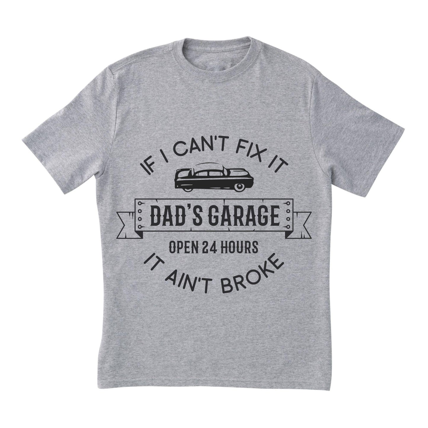 Dad Fix It T-Shirt – Funny Garage Mechanic Tee, DIY Gift for Dad, 100% Cotton, Retro Car Shirt