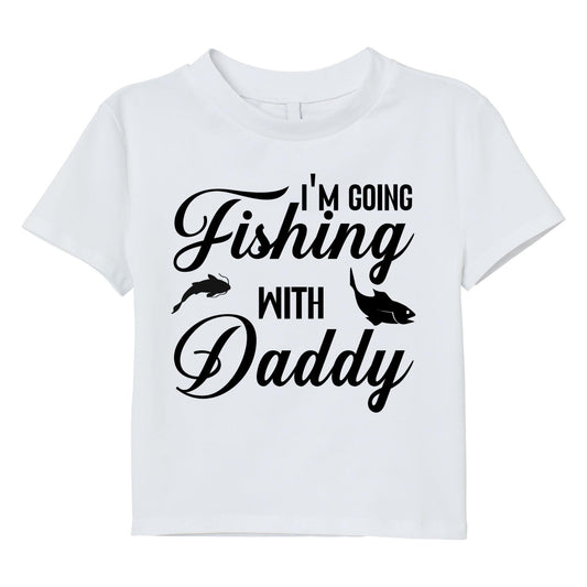 I’m Going Fishing with Daddy T-Shirt – Cute Kid Fishing Tee, Father and Son Matching Shirt, 100% Cotton
