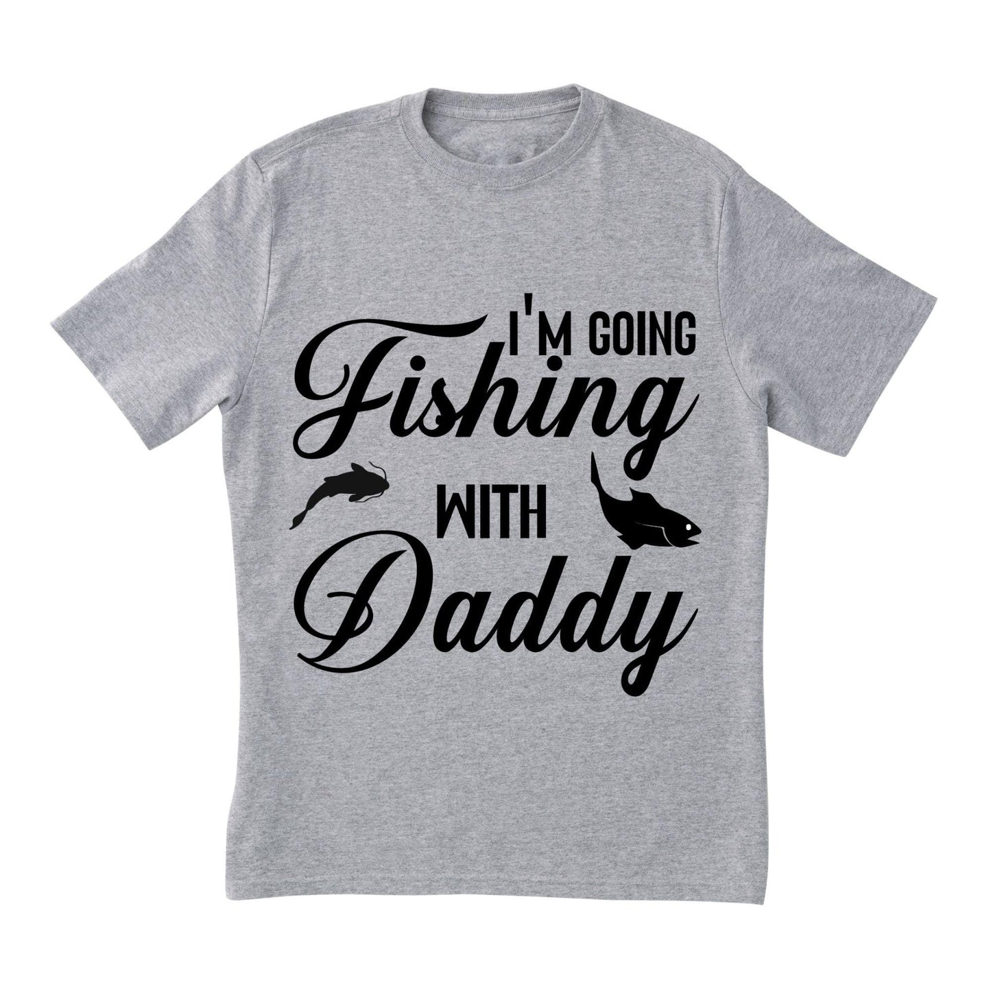 Iโm Going Fishing with Daddy T-Shirt โ Cute Kid Fishing Tee, Father and Son Matching Shirt, 100% Cotton