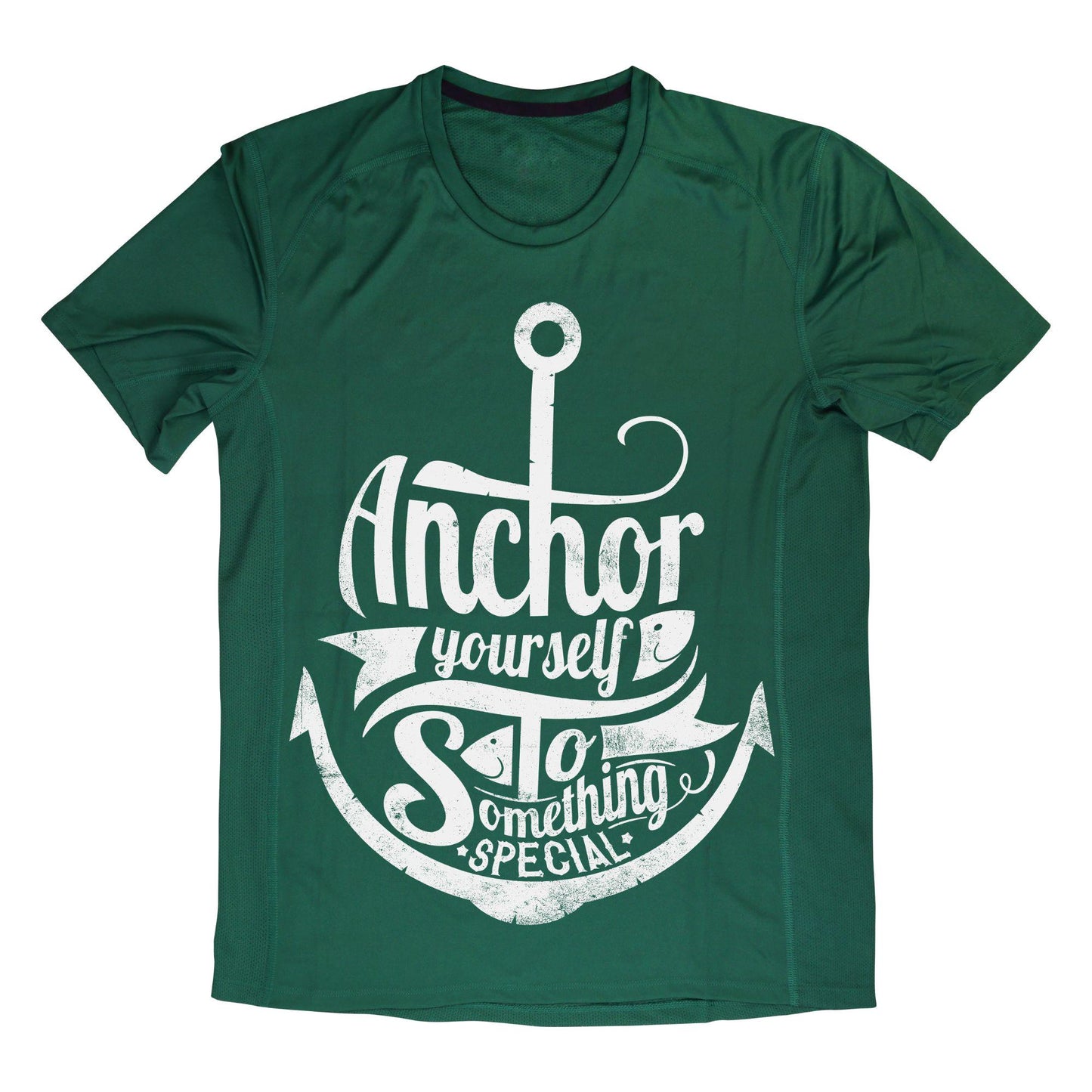Anchor Yourself to Something Special T-Shirt – Nautical Motivational Shirt, Red Graphic Tee for Positivity & Inspiration, DTF on 100% Cotton