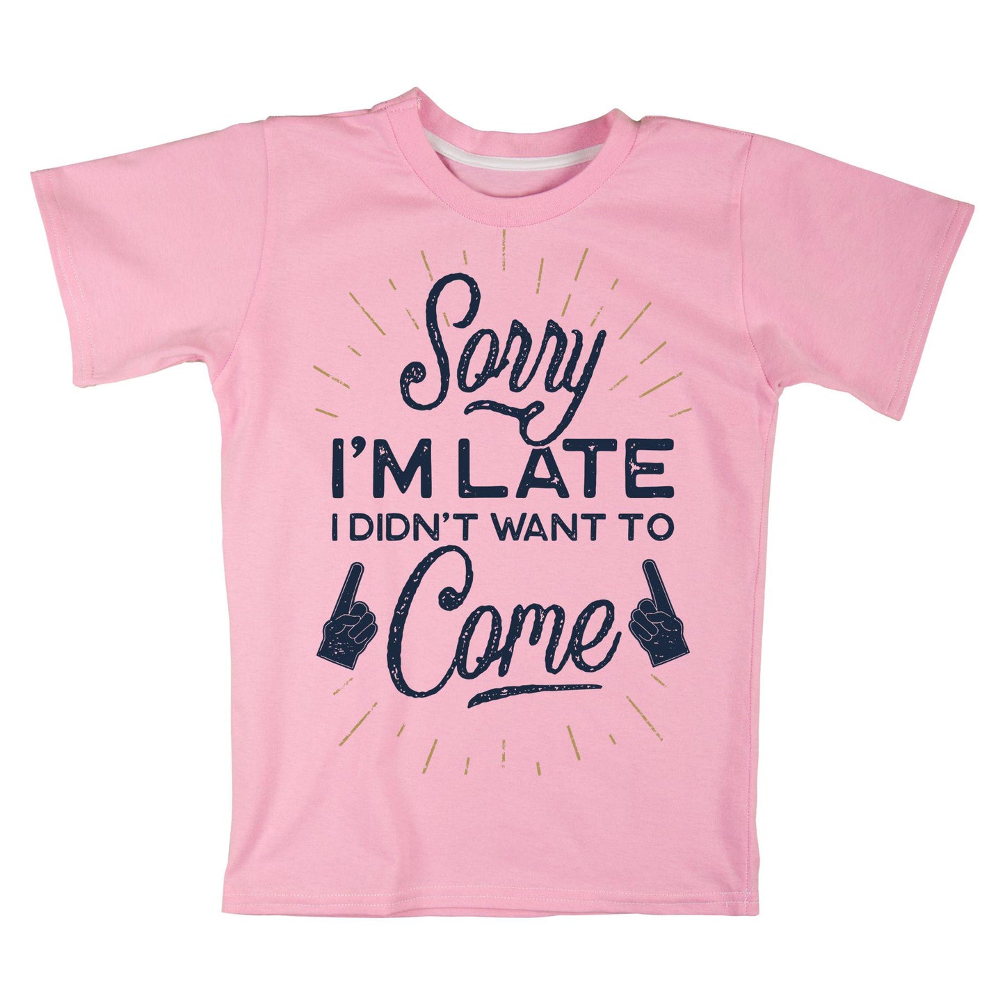 Sorry I’m Late Funny Shirt – I Didn’t Want to Come Tee, Anti-Social Humor Shirt, Sarcastic Graphic Tee for Introverts & Homebodies