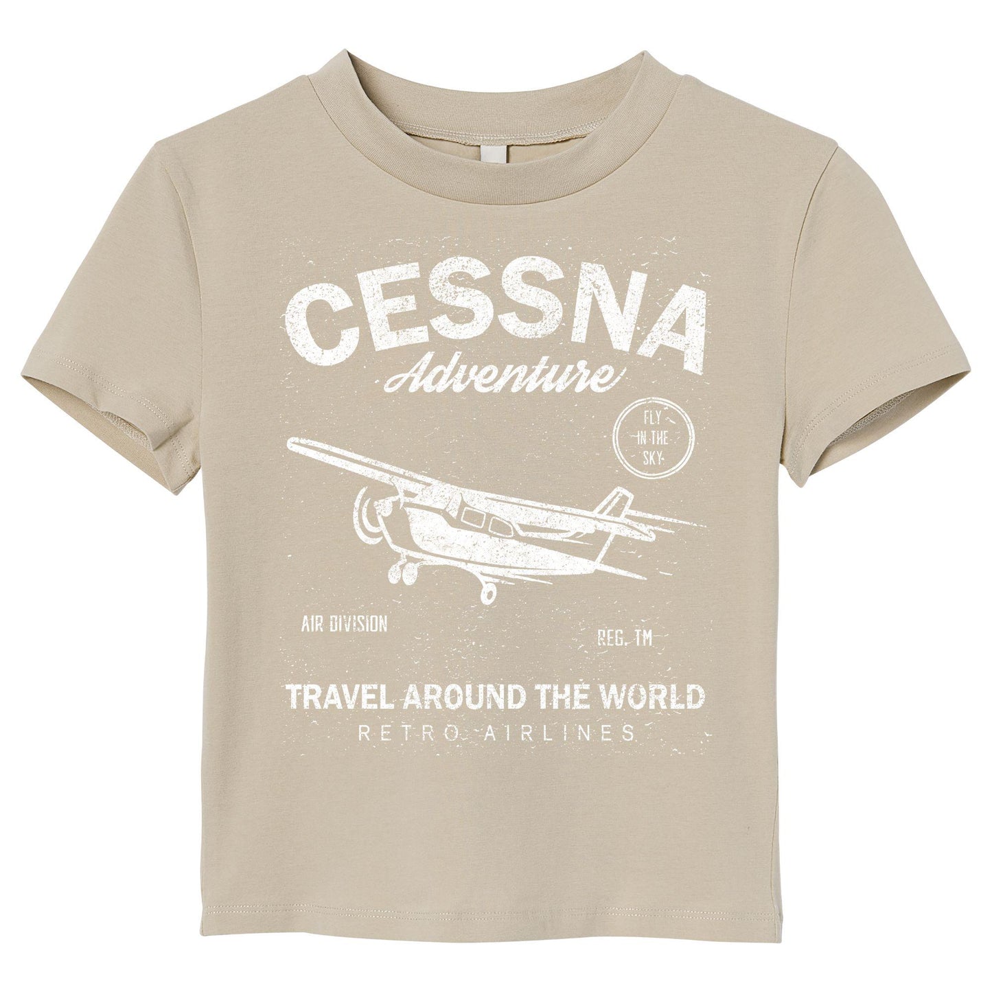 Cessna Adventure Shirt – Retro Pilot Airplane Tee, Gift for Aviators & Flight Enthusiasts, Travel Around the World Graphic Shirt