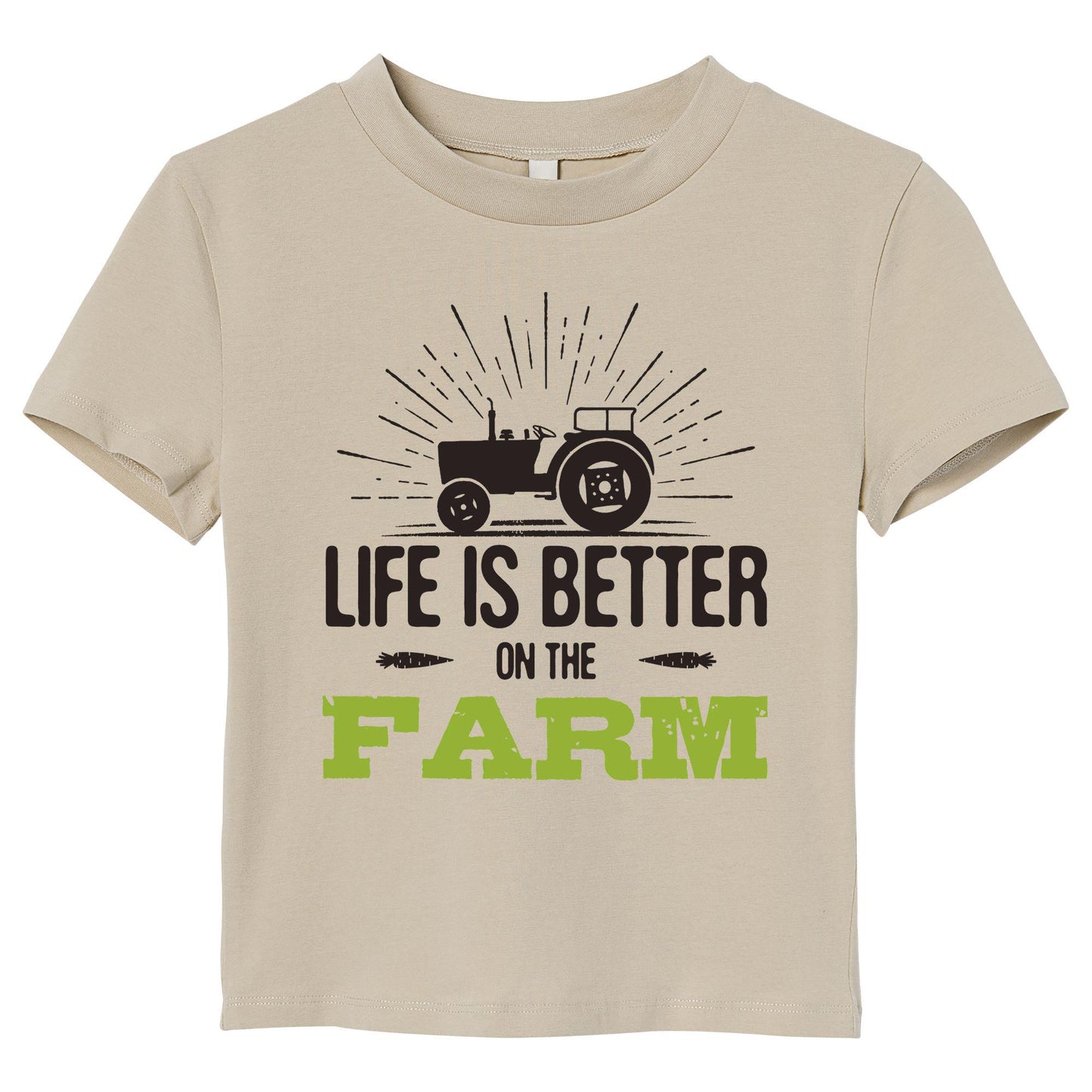 Life Is Better on the Farm T-Shirt – Rustic Country Living Tee, Tractor Graphic DTF Print on 100% Cotton