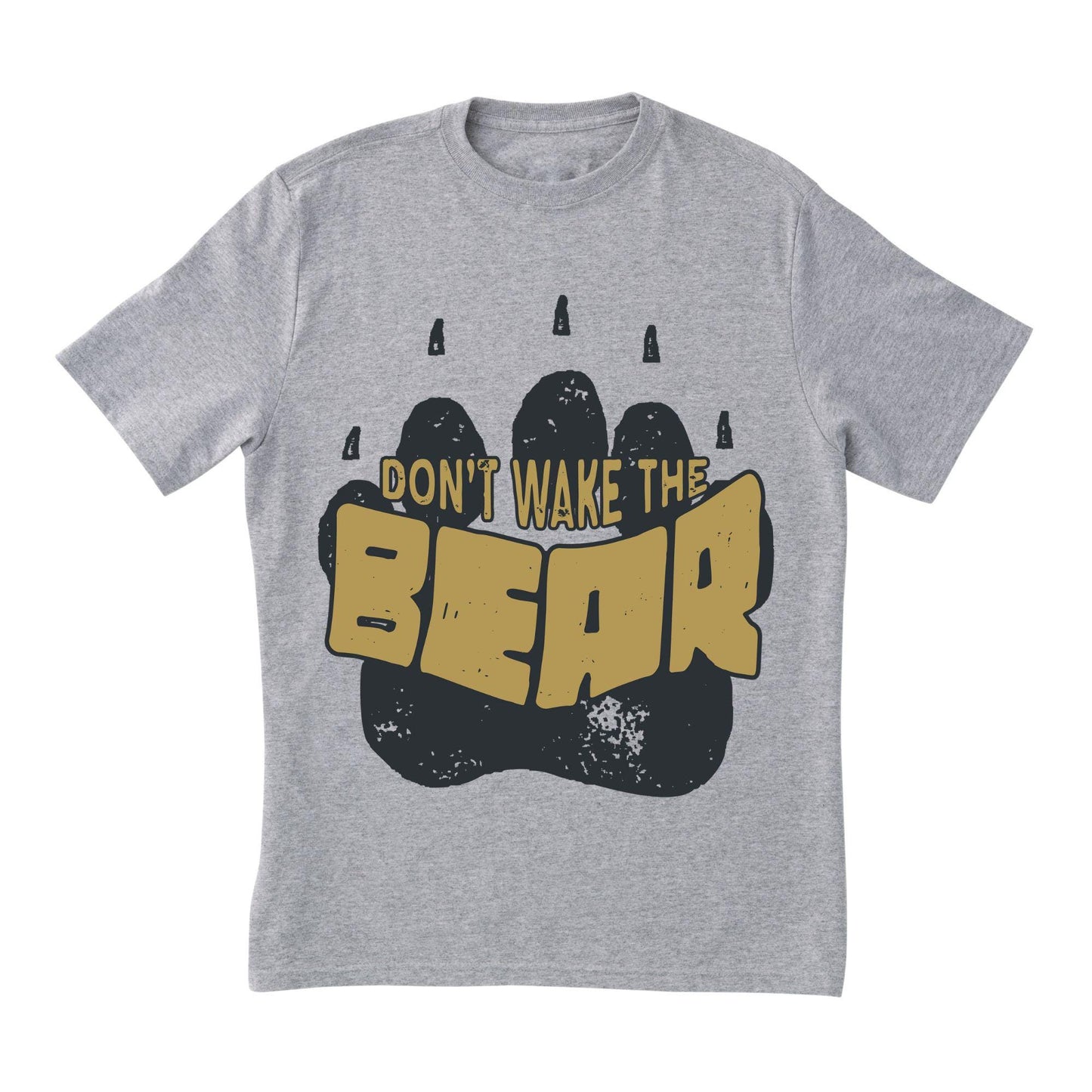Don’t Wake the Bear Gym Shirt – Beast Mode Workout Tee, Funny Powerlifting Cotton T-Shirt with DTF Print