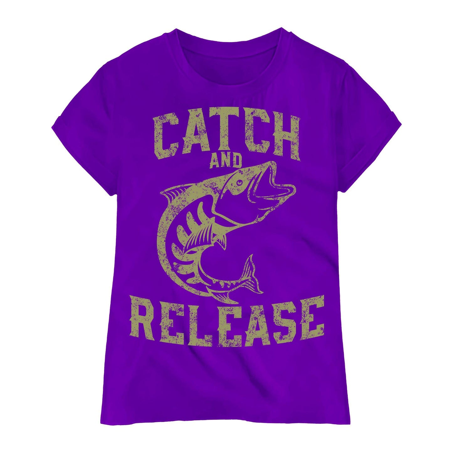 Catch and Release Fishing T-Shirt – Outdoor Angler Graphic Tee for Men and Women – Fisherman Gift – Bass Fishing Shirt – Vintage Style