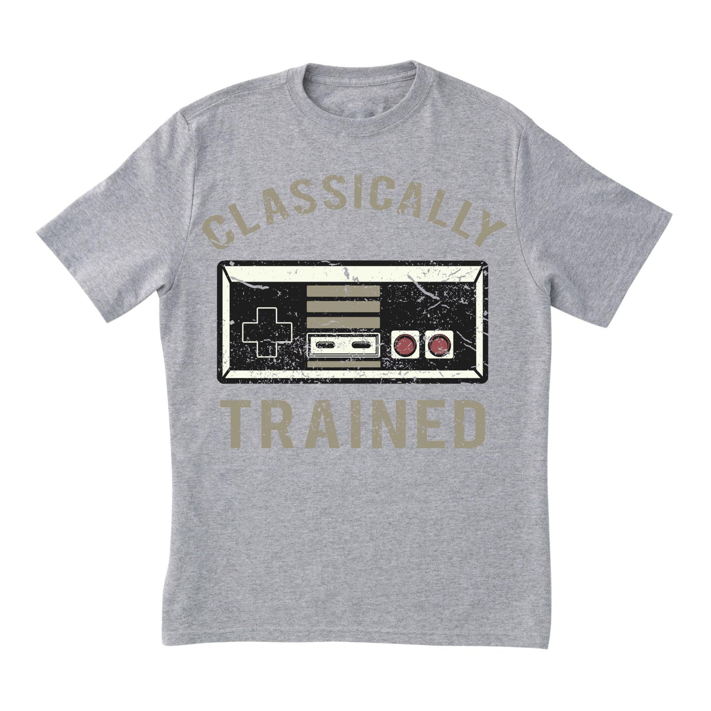 Classically Trained Retro Gaming T-Shirt – Vintage Game Controller Graphic Tee – Gamer Gift – Old School Video Game Shirt – Unisex