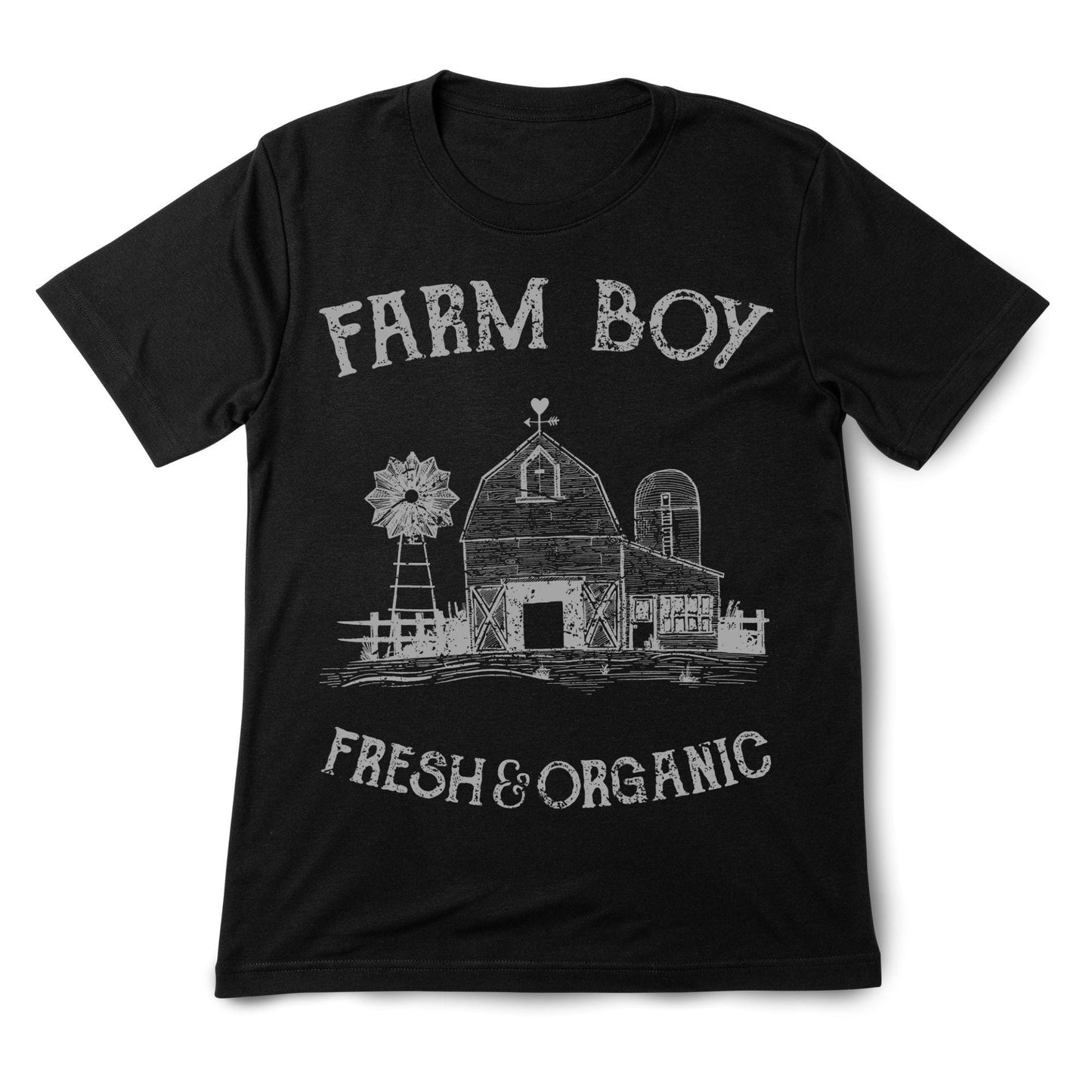 Farm Boy Barn Graphic Tee – Fresh & Organic Country Style Shirt for Men
