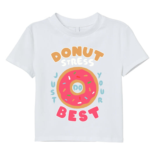 Donut Stress T-Shirt – Funny Motivational Graphic Tee, Cute Donut Shirt, Positive Quote Gift