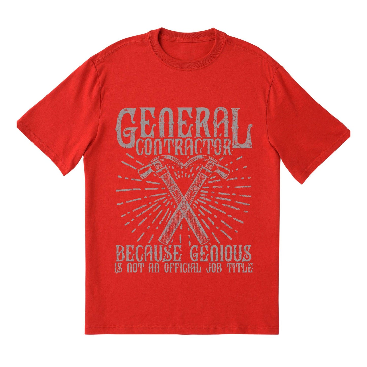 General Contractor Tee | Genius Builder Shirt | Funny Job Title T-Shirt