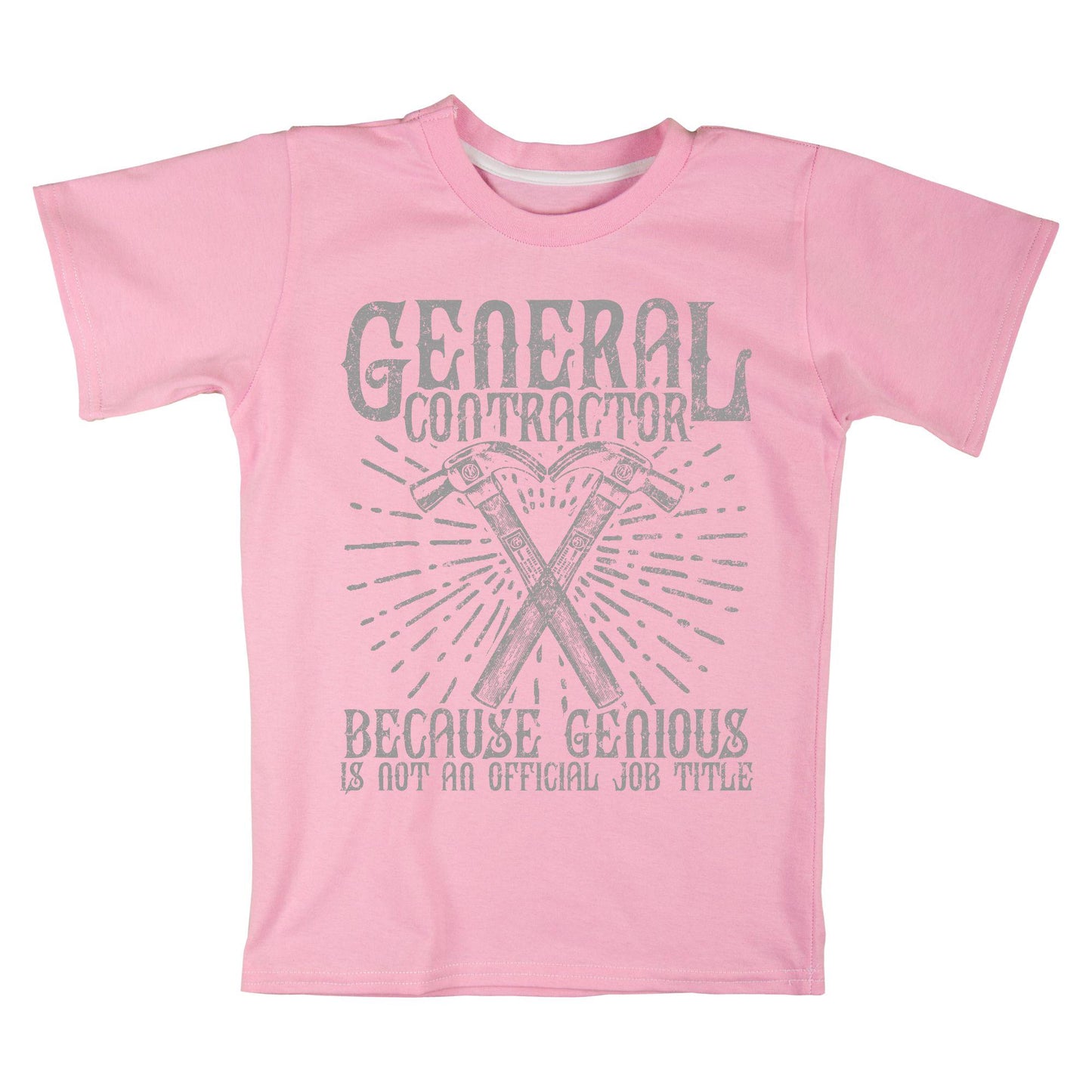 General Contractor Tee | Genius Builder Shirt | Funny Job Title T-Shirt
