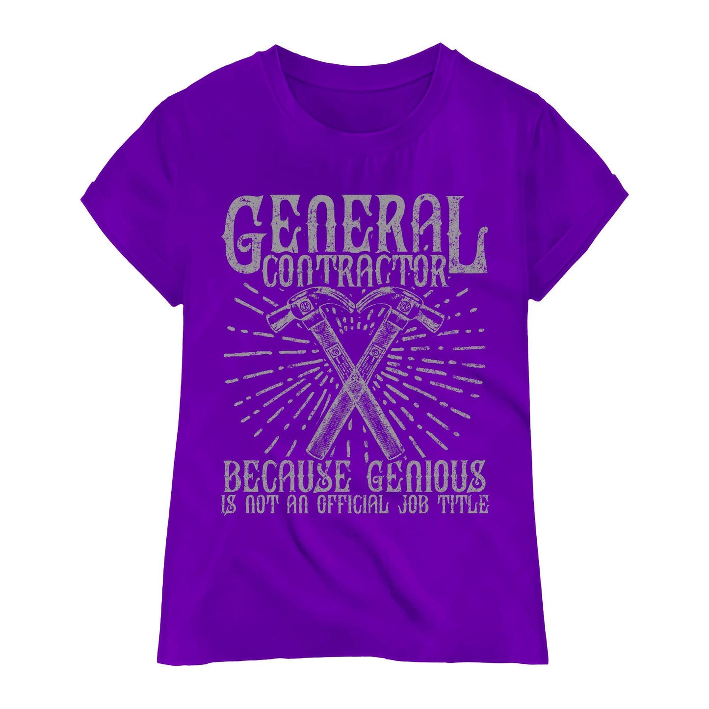 General Contractor Tee | Genius Builder Shirt | Funny Job Title T-Shirt