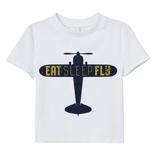 Eat Sleep Fly T-Shirt – Airplane Pilot Shirt, Aviation Lover Tee, Flight Enthusiast Gift