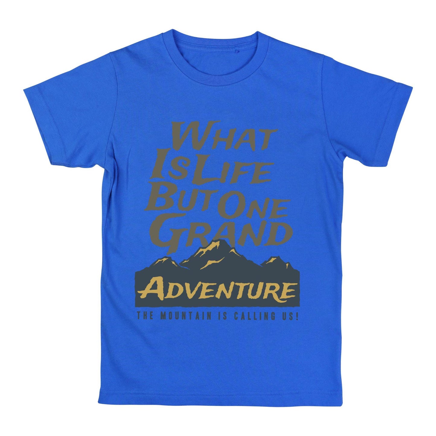 Grand Adventure Mountain Quote T-Shirt – Outdoor Hiking & Explorer Tee