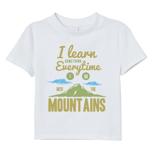 Mountain Adventure Hiking T-Shirt – “I Learn Something Everytime I Go Into the Mountains” – Outdoor Nature Tee
