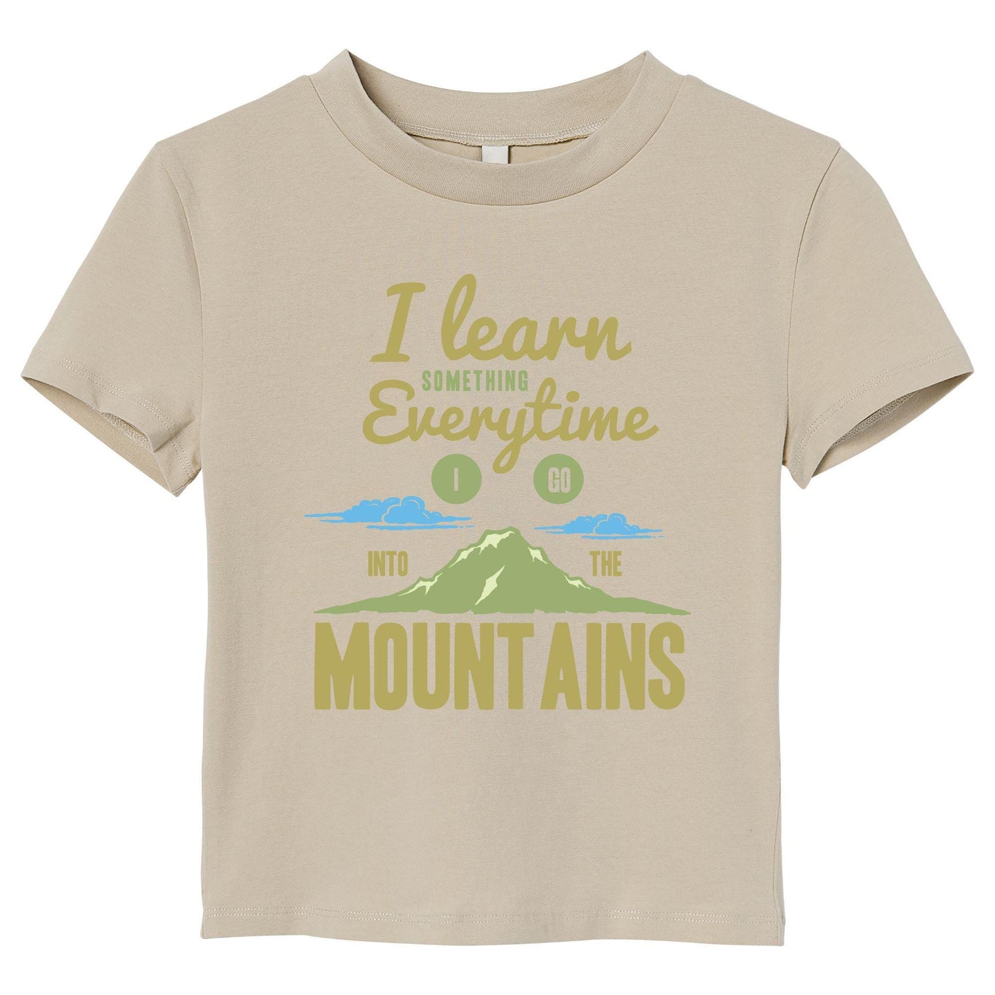 Mountain Adventure Hiking T-Shirt – “I Learn Something Everytime I Go Into the Mountains” – Outdoor Nature Tee