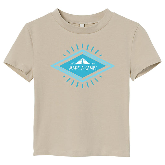 Make a Camp! Graphic White T-Shirt – Outdoor Adventure, Camping, Hiking & Nature Lovers Tee