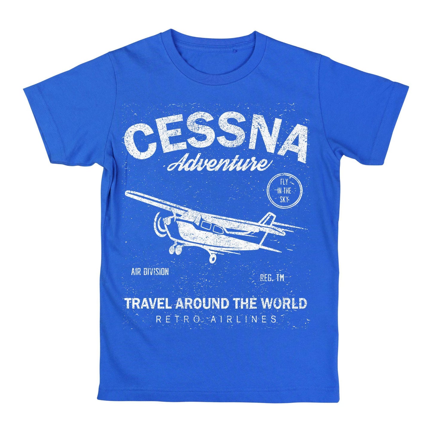 Cessna Adventure Shirt – Retro Pilot Airplane Tee, Gift for Aviators & Flight Enthusiasts, Travel Around the World Graphic Shirt