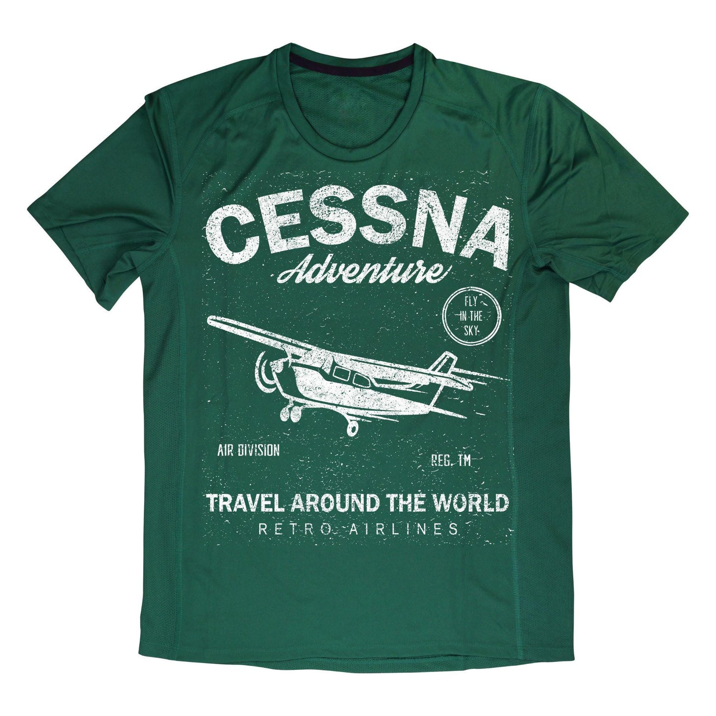 Cessna Adventure Shirt – Retro Pilot Airplane Tee, Gift for Aviators & Flight Enthusiasts, Travel Around the World Graphic Shirt