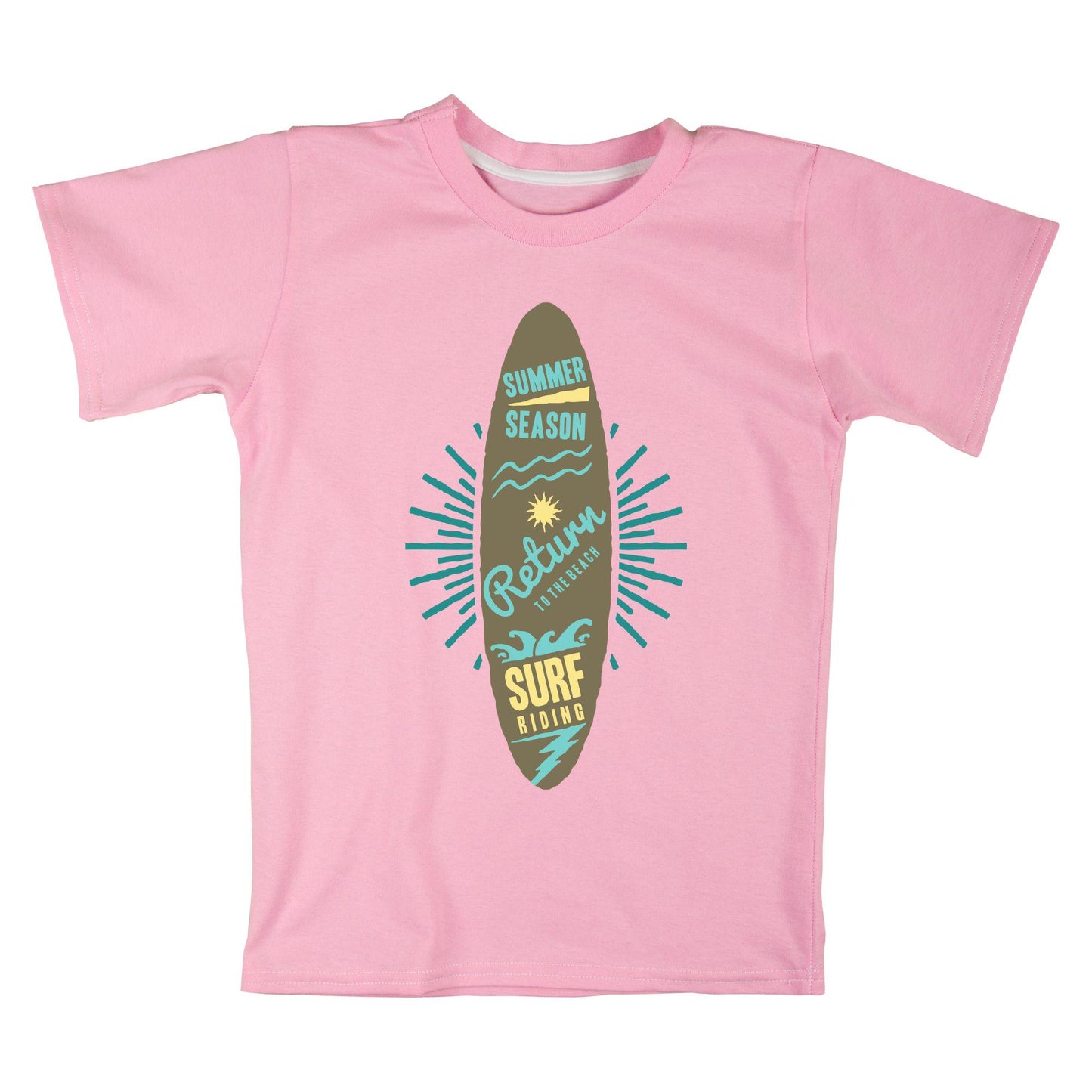 Surf Adventure T-Shirt – Summer Beach Tee with Surfboard Graphic & Ocean Vibes