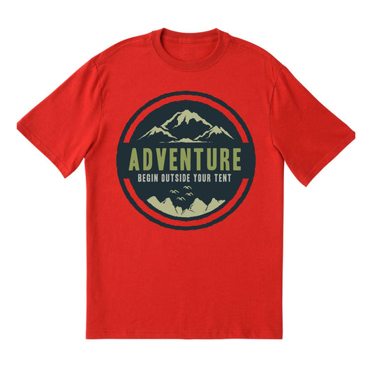 Adventure Mountain T-Shirt – Outdoor Hiking Tee with Nature Quote and Camping Inspiration