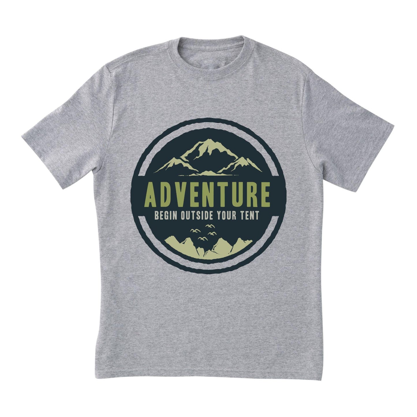 Adventure Mountain T-Shirt – Outdoor Hiking Tee with Nature Quote and Camping Inspiration