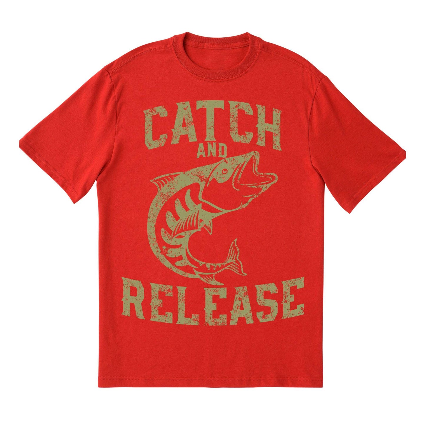Catch and Release Fishing T-Shirt – Outdoor Angler Graphic Tee for Men and Women – Fisherman Gift – Bass Fishing Shirt – Vintage Style