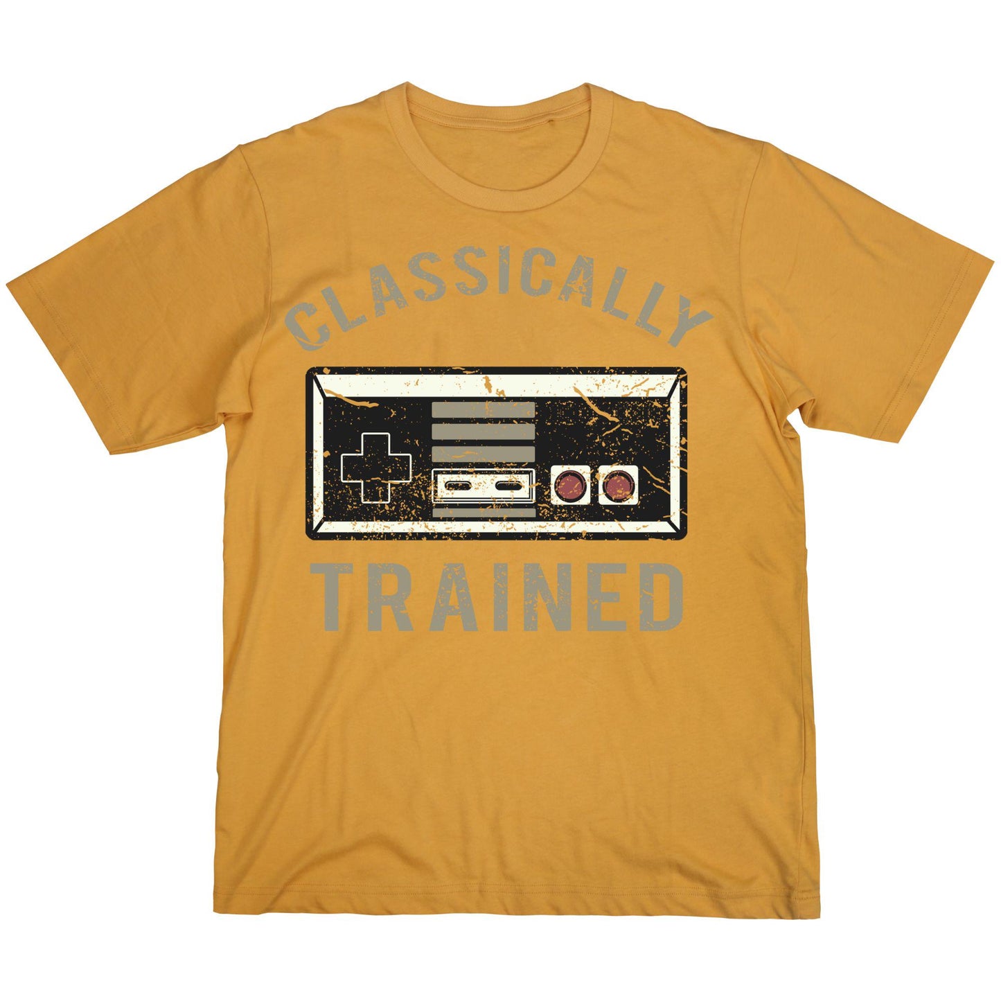 Classically Trained Retro Gaming T-Shirt – Vintage Game Controller Graphic Tee – Gamer Gift – Old School Video Game Shirt – Unisex