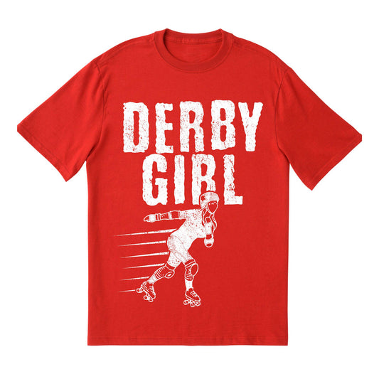 Derby Girl T-Shirt – Roller Derby Graphic Tee – Skating Sports Shirt – Roller Skater Gift – Women’s Athletic Top