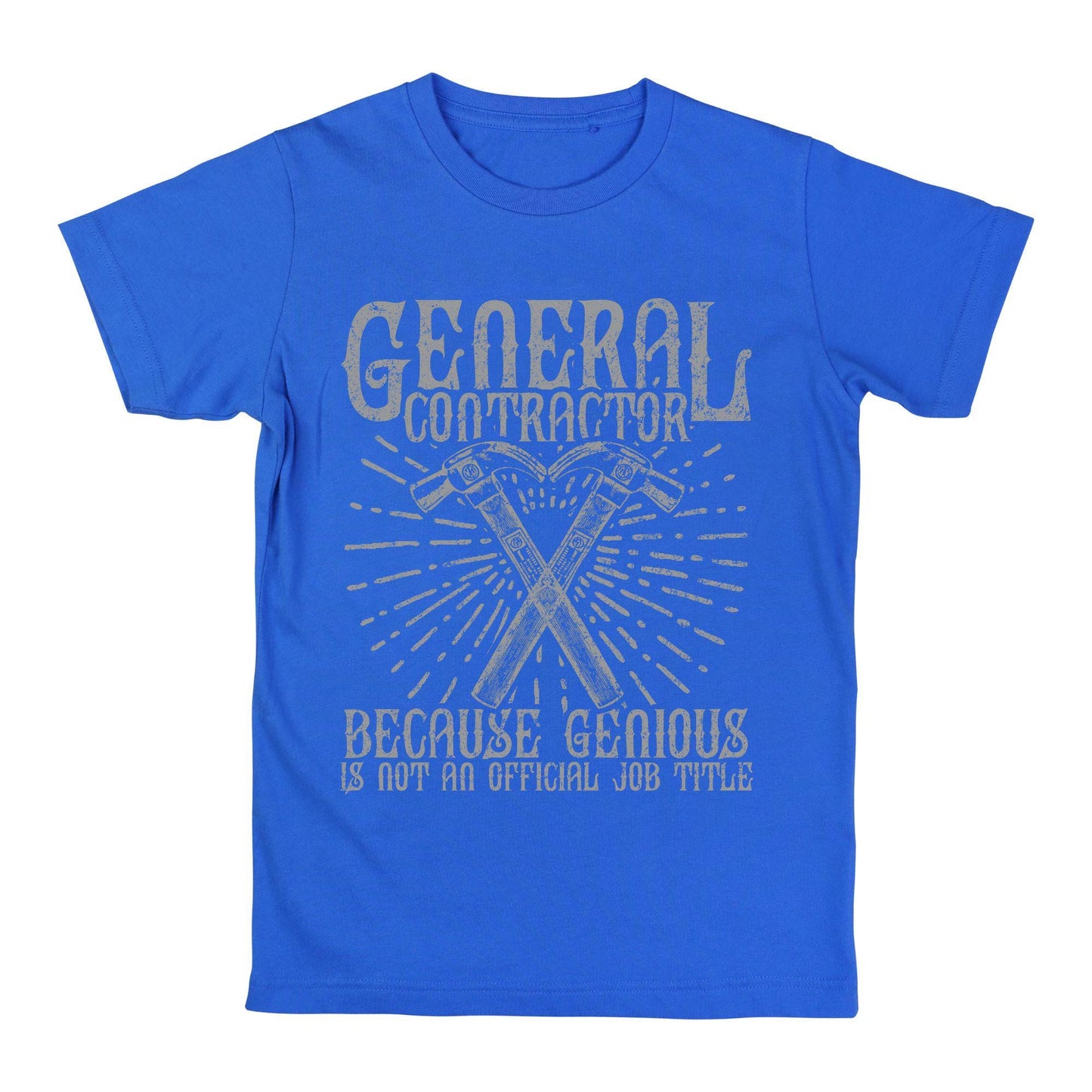 General Contractor Tee | Genius Builder Shirt | Funny Job Title T-Shirt