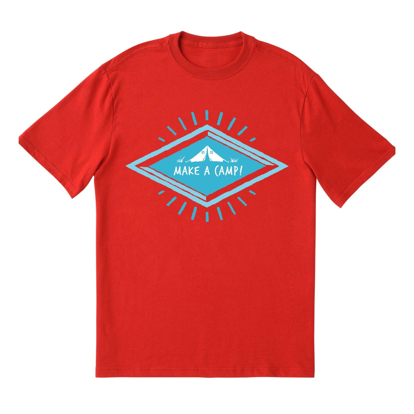 Make a Camp! Graphic White T-Shirt – Outdoor Adventure, Camping, Hiking & Nature Lovers Tee