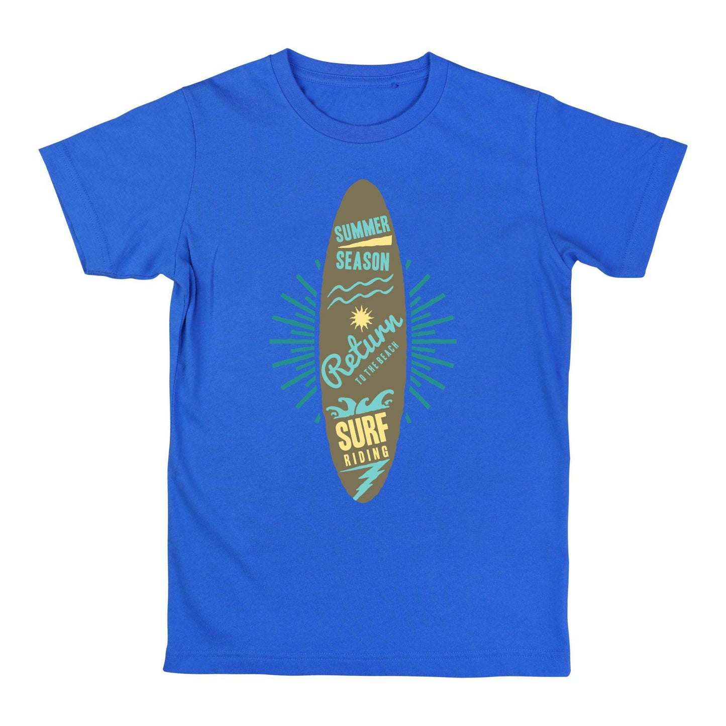 Surf Adventure T-Shirt – Summer Beach Tee with Surfboard Graphic & Ocean Vibes