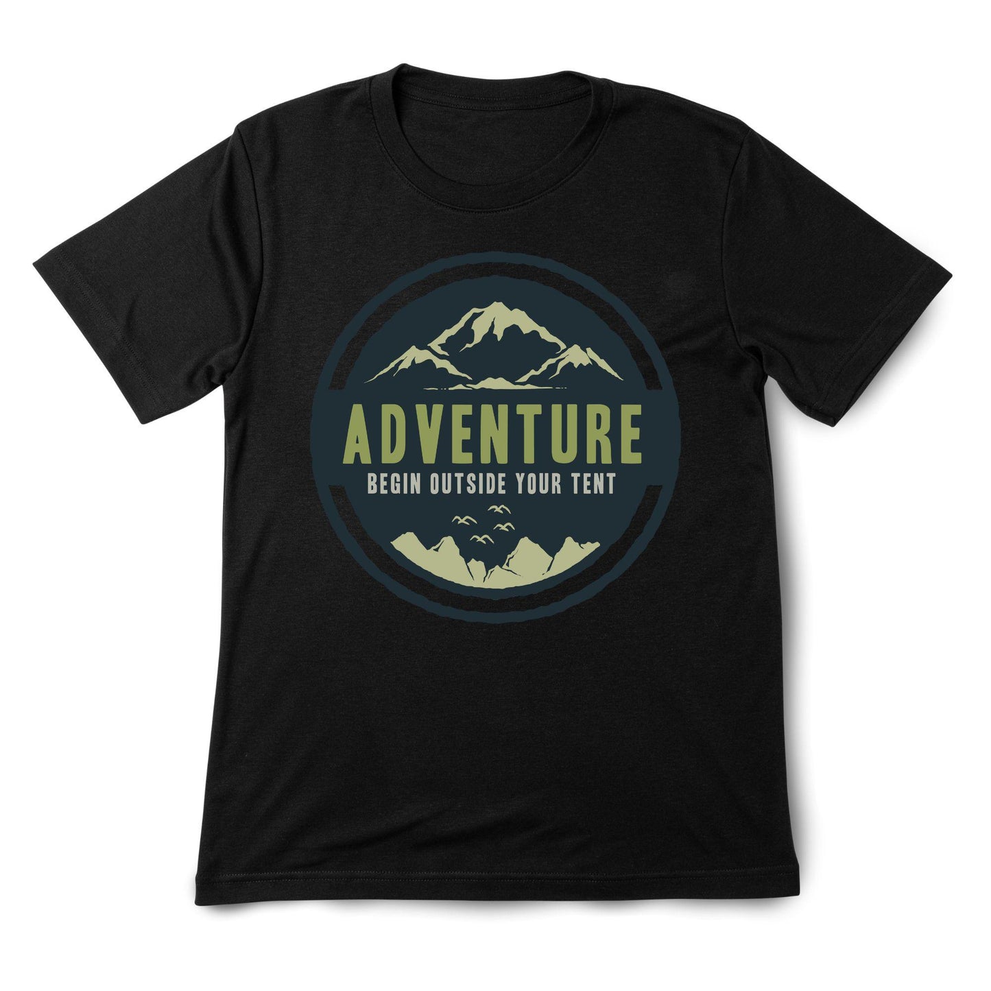 Adventure Mountain T-Shirt – Outdoor Hiking Tee with Nature Quote and Camping Inspiration