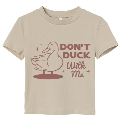 Don’t Duck With Me T-Shirt – Funny Duck Shirt, Sarcastic Animal Tee, 100% Cotton Unisex Gift