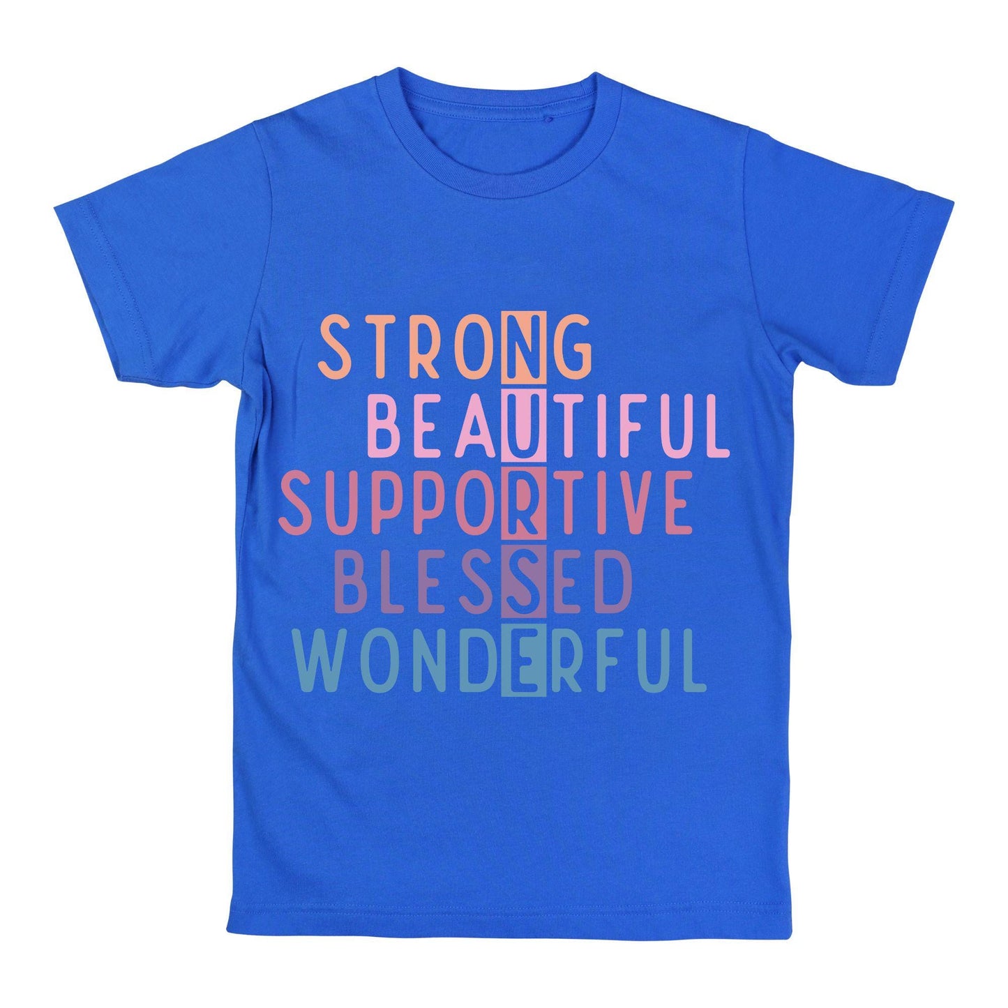 NURSE Acronym T-Shirt – Strong, Supportive, Beautiful Nurse Shirt, 100% Cotton Gift for Nurses