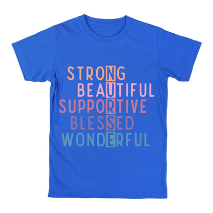 NURSE Acronym T-Shirt – Strong, Supportive, Beautiful Nurse Shirt, 100% Cotton Gift for Nurses