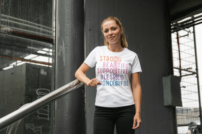 NURSE Acronym T-Shirt – Strong, Supportive, Beautiful Nurse Shirt, 100% Cotton Gift for Nurses