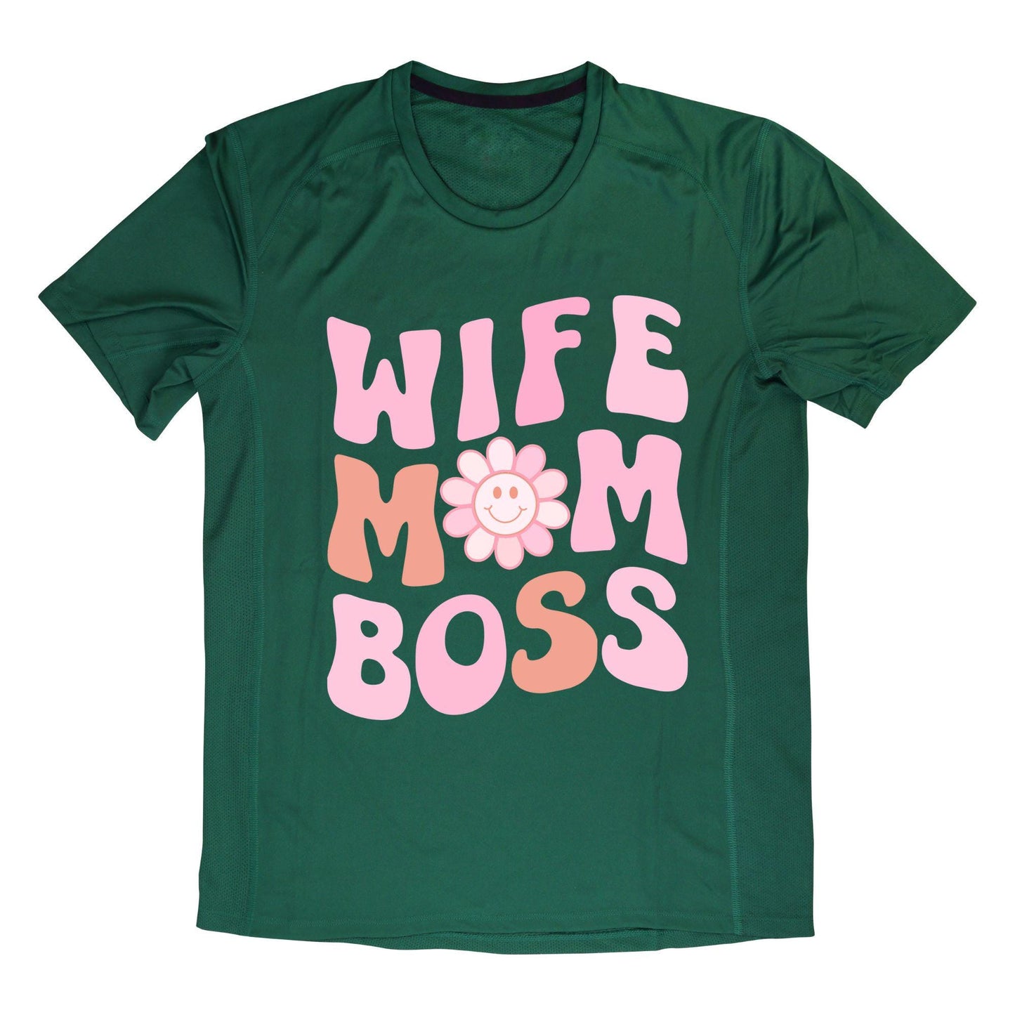Wife Mom Boss T-Shirt – Cute Retro Mom Life Tee, 100% Cotton Gift for Moms & Wives