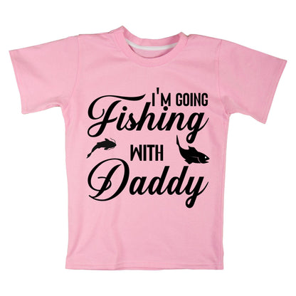 I’m Going Fishing with Daddy T-Shirt – Cute Kid Fishing Tee, Father and Son Matching Shirt, 100% Cotton
