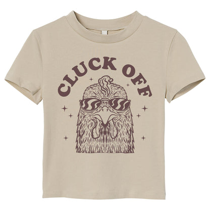 Cluck Off Chicken T-Shirt – Funny Sarcastic Farm Tee, Retro Style, 100% Cotton Shirt for Animal Lovers